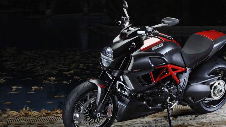 2012 Ducati Diavel Near River Side